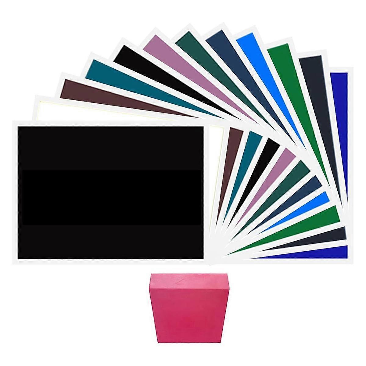 12 Colors Laser Marking Paper for DAJA XTOOLWAINLUX Crealtiy TTS CO2 Fiber UV Diode DIY Laser Marking Engraver Cutte