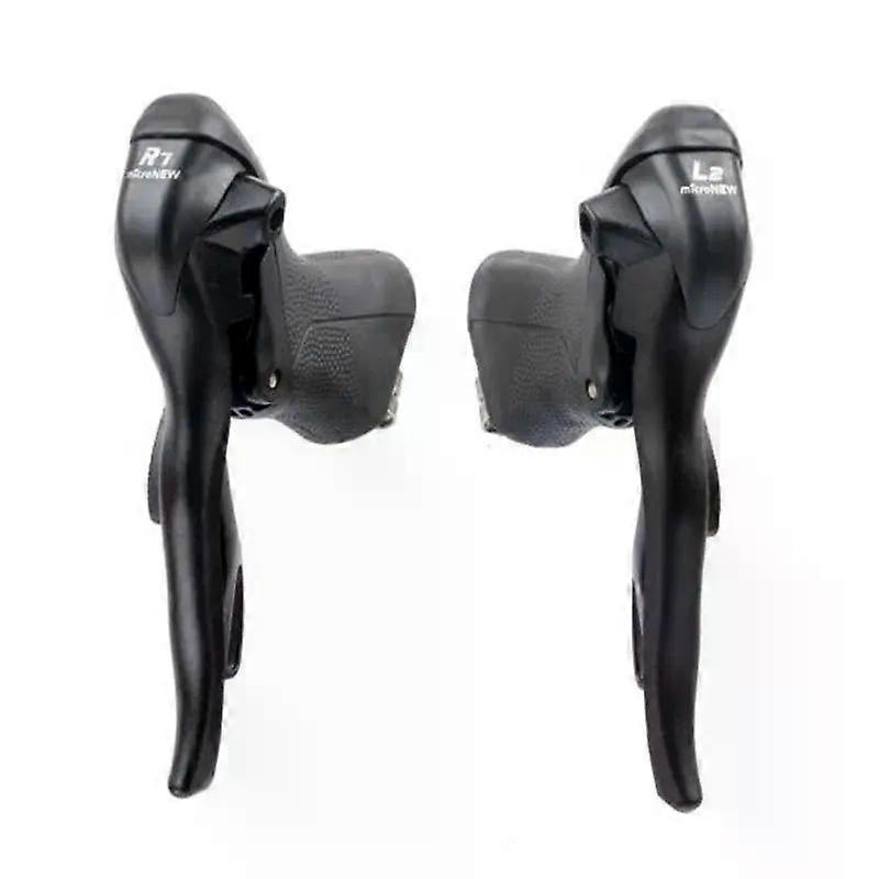 Micronew Yol Bisikleti Değiştiriciler 2x7 2x8 2x9 2x10 2x11 Hız Fren Değiştirici Bisiklet Vites Değiştiriciler Shimano Yol Çift Kontrol Kolları Için