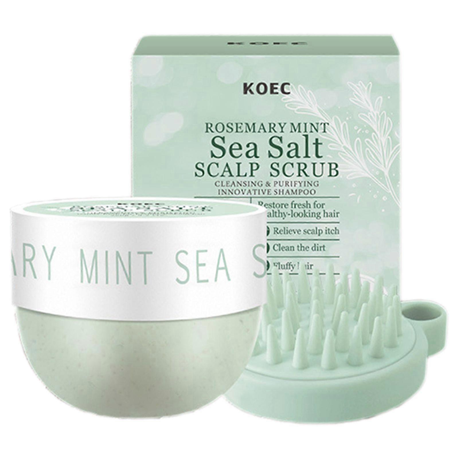 2 in 1 Rosemary Scalp Scrub Shampoo Nourishing Natural Scalp Scrub for All Skin Types