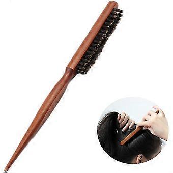 Professional Salon Quality Hair Brush with Boar Bristles and Tail Comb