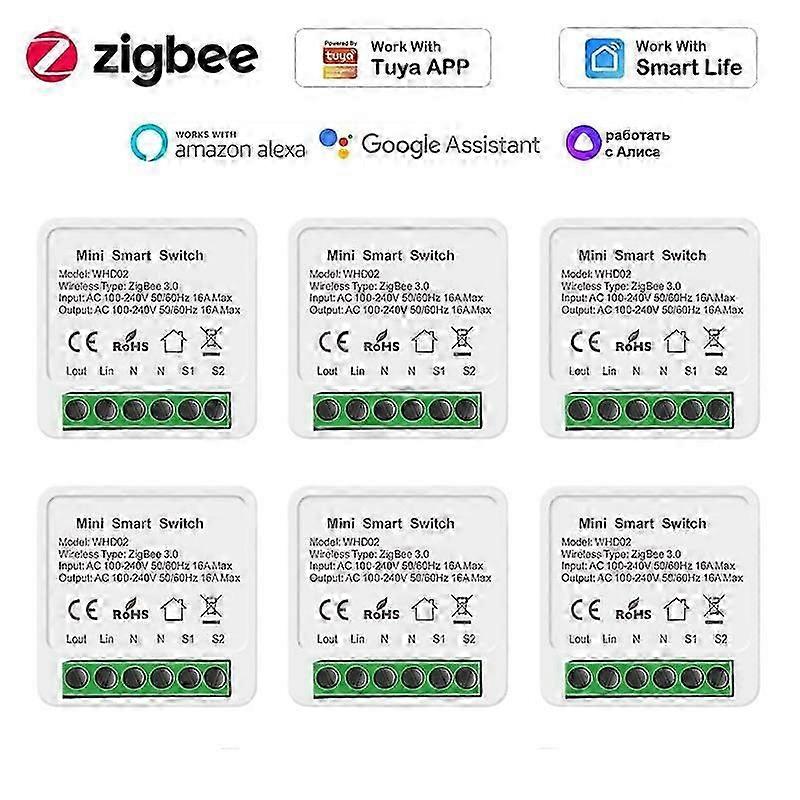 16A Zigbee 3.0 DIY Mini-Schalter für Tuya Smart Life Wireless Control Relay