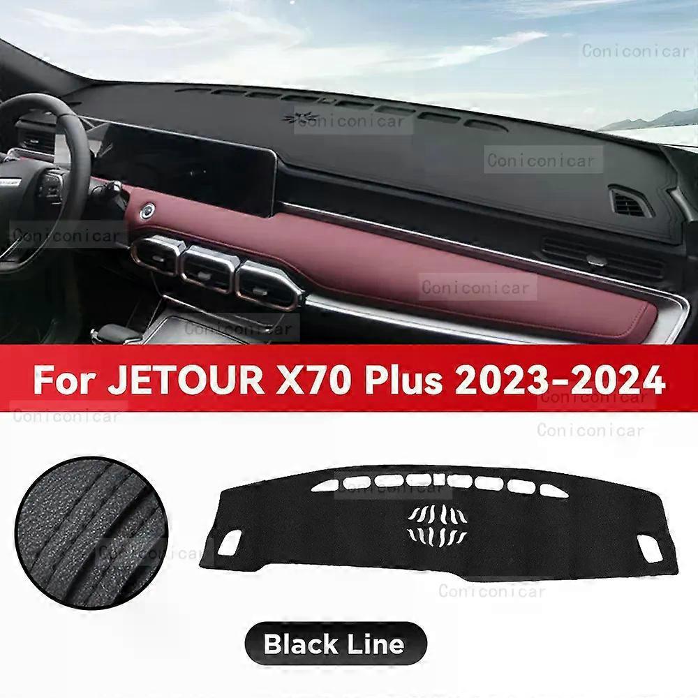 Dashboard Cover Mat Protective Pad For JETOUR X70 Plus 2023 2024 Car Accessories Dash Board Sunshade Anti-UV Carpet Dashmat