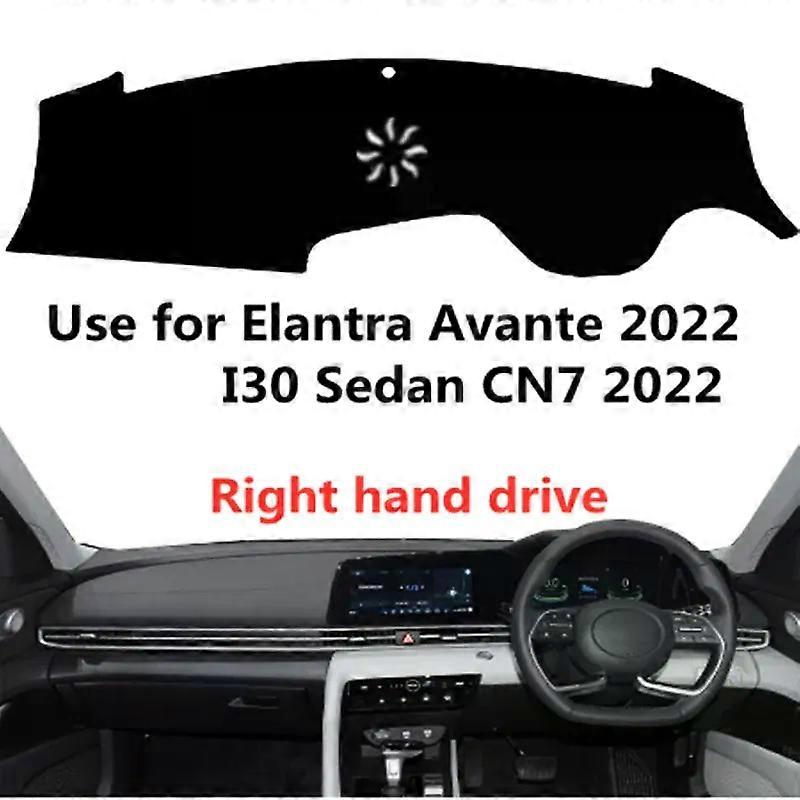Taijs Right Hand Drive Car Dashboard Mat Dash-Mat for Hyundai Avante I30 Sedan CN7 2022 With Speacker Decaration Pad Selling