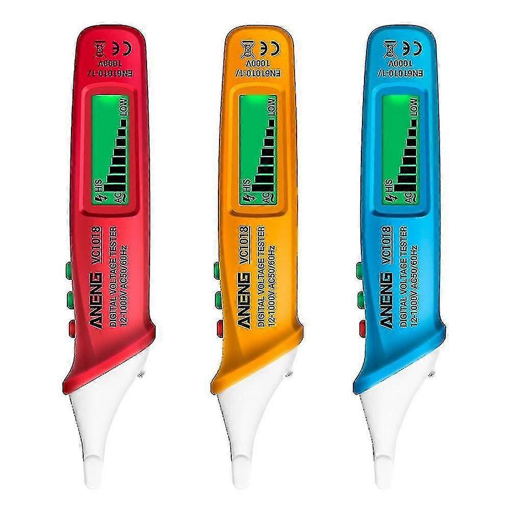 Voltmeter Pen Non-contact Voltage Detector Indicator Ac Voltage Meter Buzzer Detector Electric Tester Pen 12v-1000v