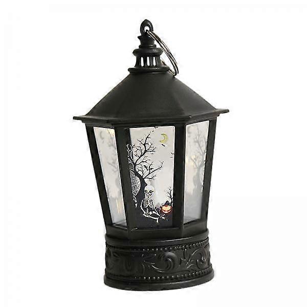 2xHalloween LED Lantern Lights Table Lamp for Tabletop Event Props