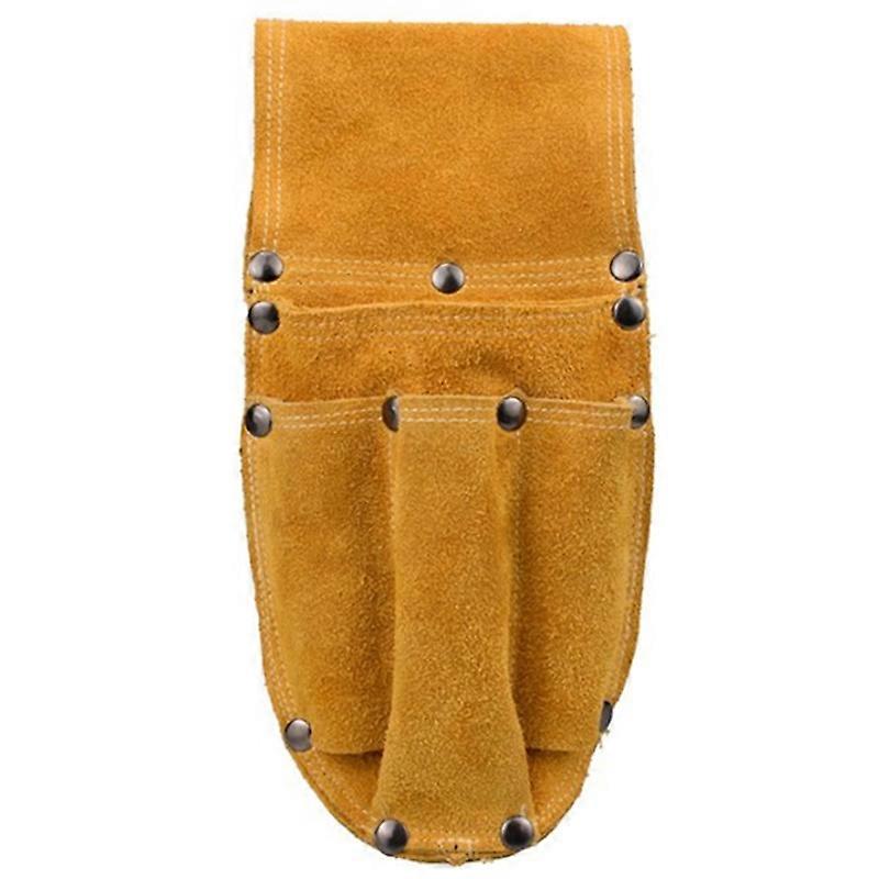 Leather Labor Insurance Bag Mechanical Electrician Pliers Pocket