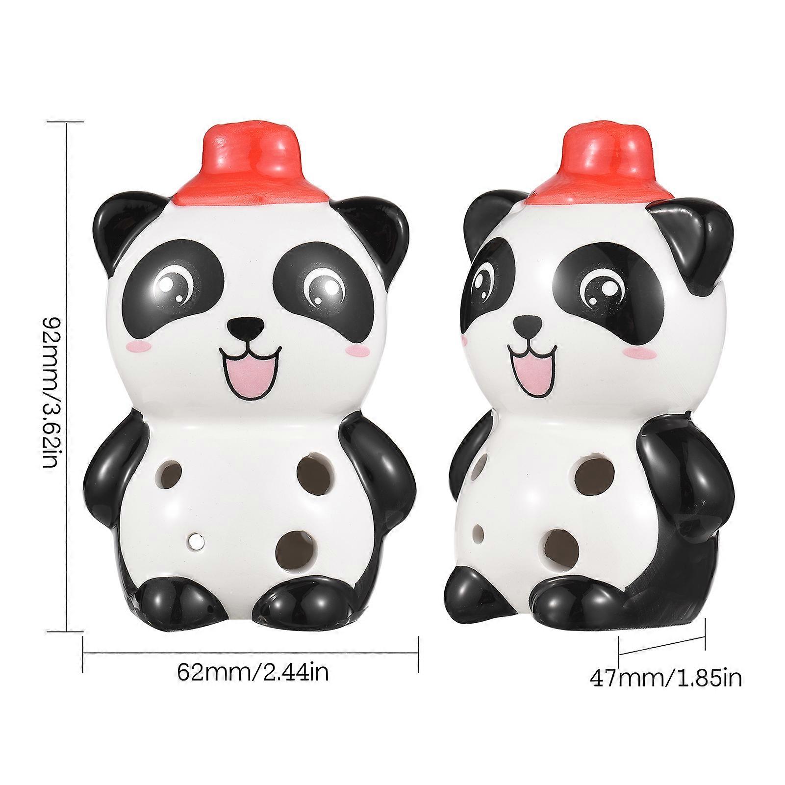 6 Holes Ceramic Ocarina Cute Animal Style Musical Instrument with Lanyard Score for Music Lover and Learner