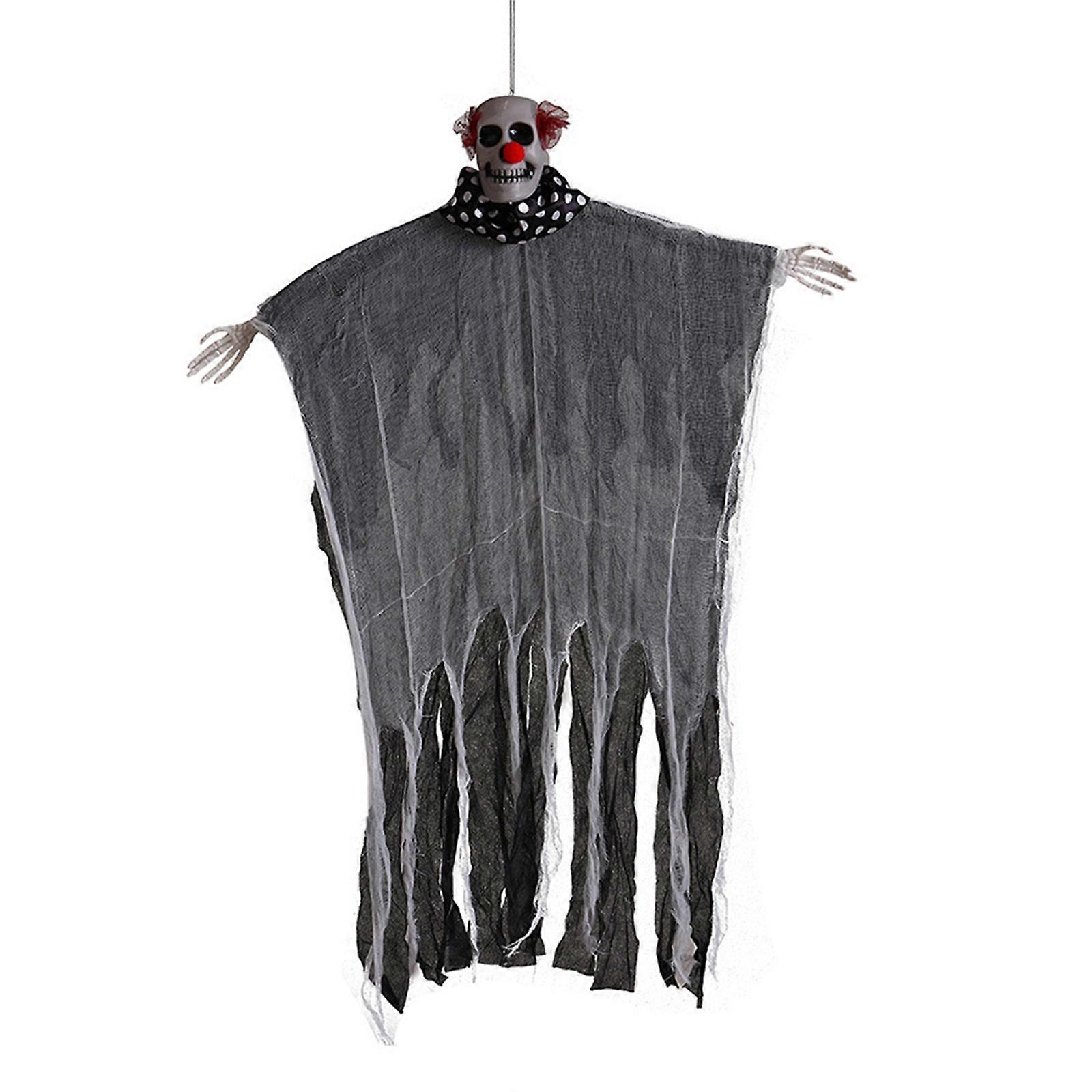 Halloween Clown Specter Party Decors Practical Halloween Specter Clown Hanging Decors for Doorway or Window Display
