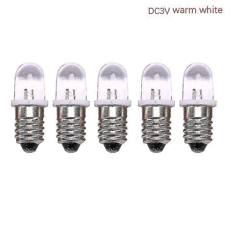 5pcs E10 Led Bulb E10 Dc 3v 4.5v Instrument Bulb E10 Indicator Bulb Old Fashioned Flashlight Bulb  xi Walkbee hwy