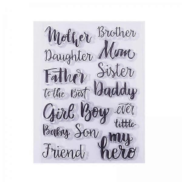 2x Clear Rubber Stamp for DIY Craft And Scrapbooking