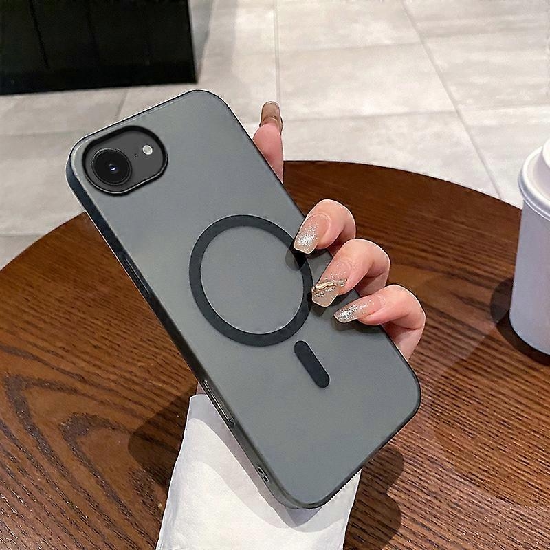 For iPhone 16e Magnetic Case Compatible with MagSafe Frosted PC Phone Cover