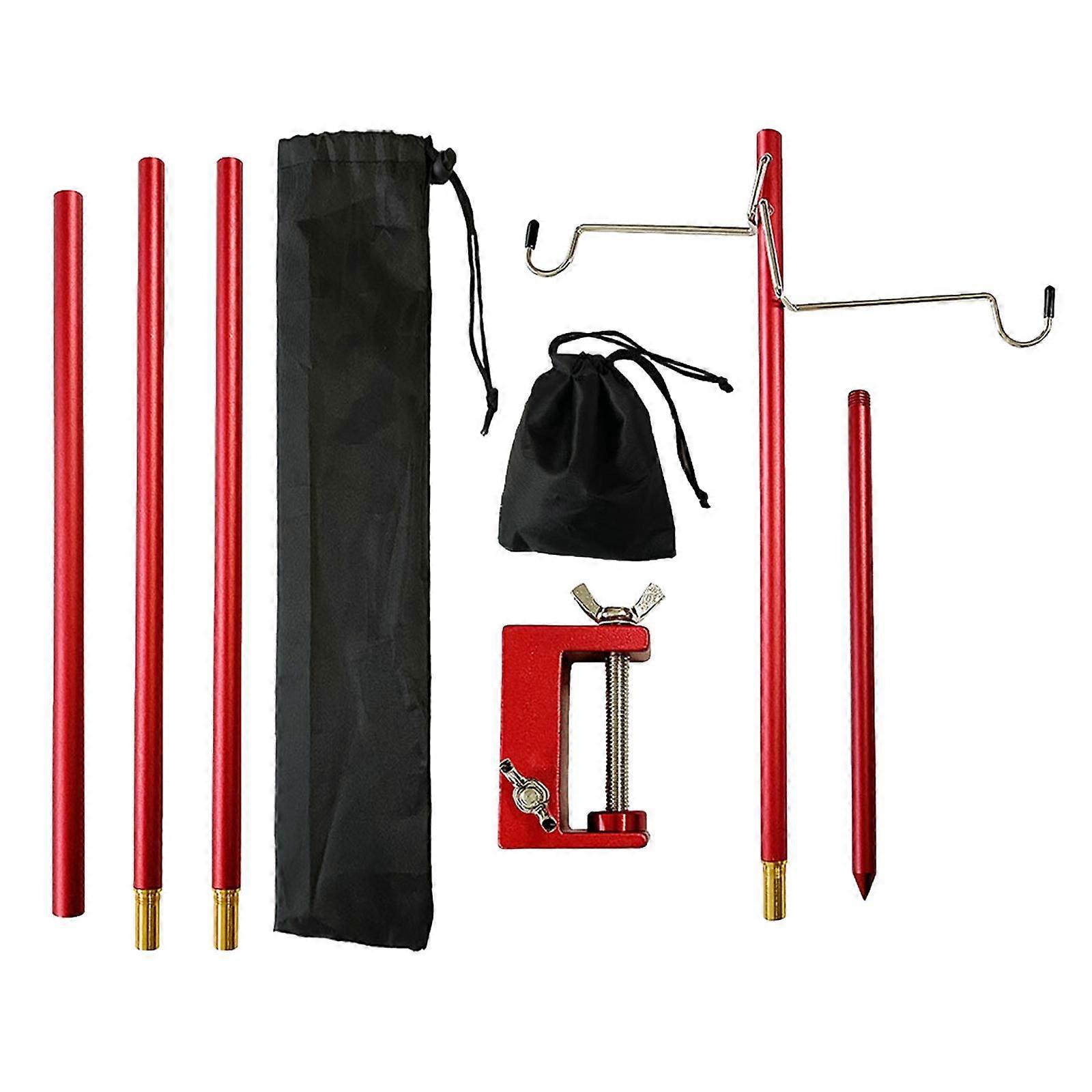 Lantern Stand Camping Collapsible Lamp Bracket Hanging Light Holder for Hiking