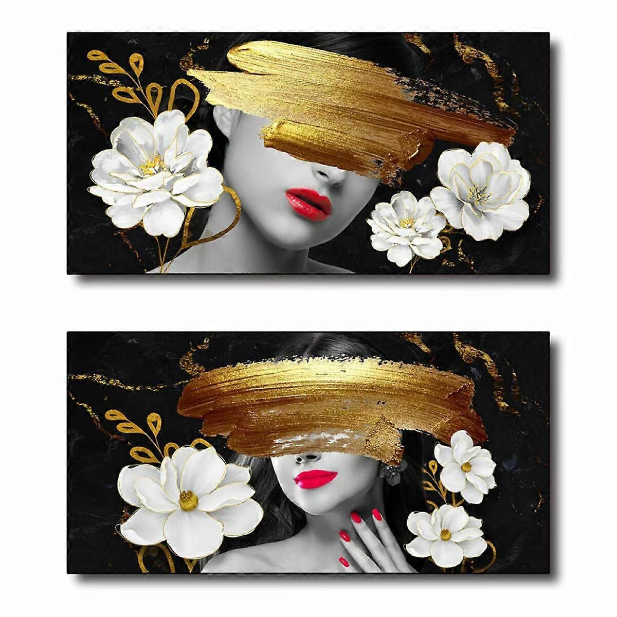 Canvas DKD Home Decor Canvas Wood MDF 80 x 2 x 40 cm