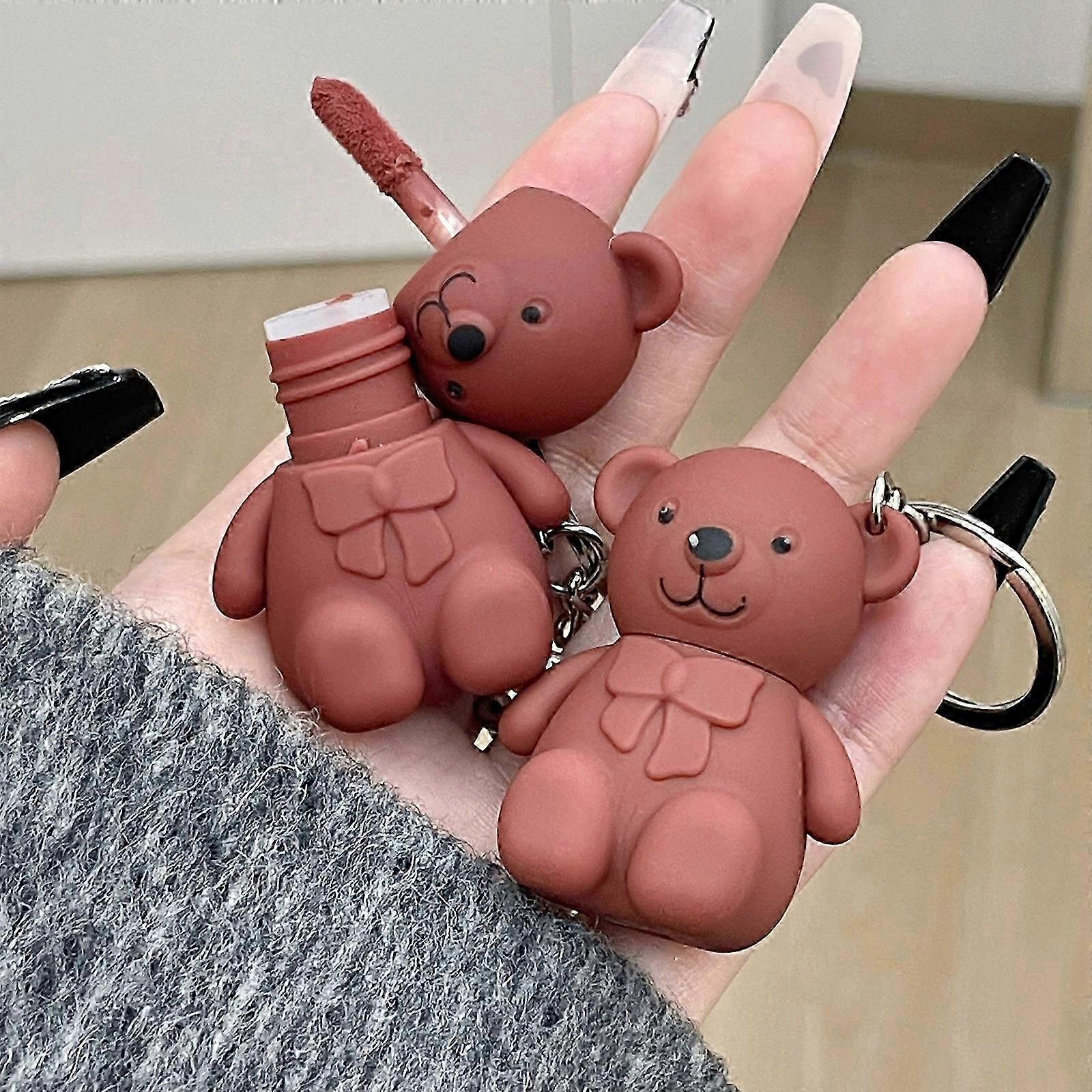 2025 Cute Bear Matte Lipstick, Waterproof & Durable