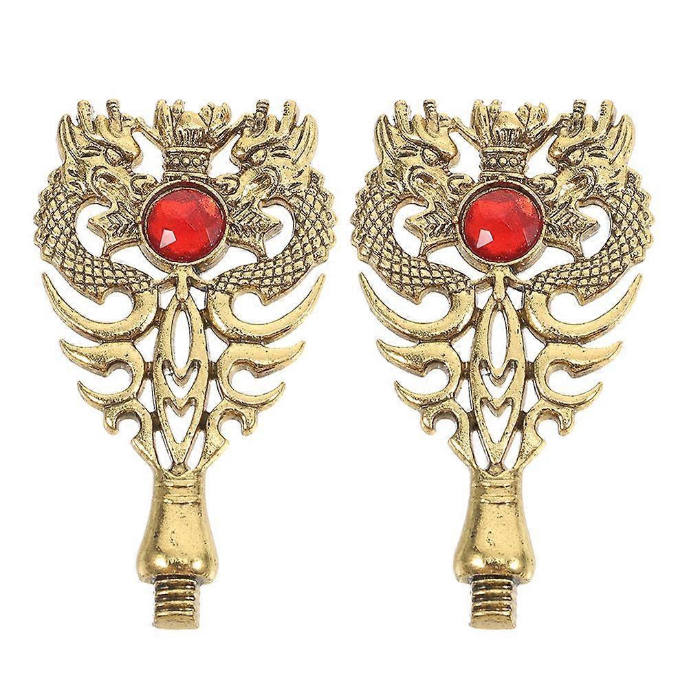 2pcs Animal Shaped Wax Seal Handle Replacement Metal Stamp Handle for Sealing Envelopes Invitations Greeting Cards Certificates