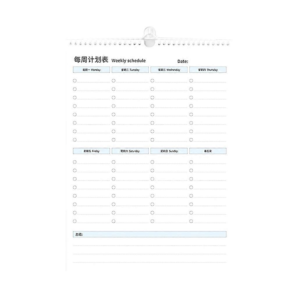 Planner for Time Management Dated Weekly Monthly 21 Days Line Self-filling Dated To-do-list Page Business for Office Not Multicolor
