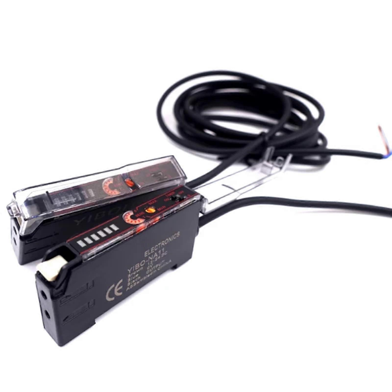 NA11 NPN Fiber Amplifier Sensor YIBO-NA11 Photoelectric Sensor with PRS-320 M3 for Industrial Applications