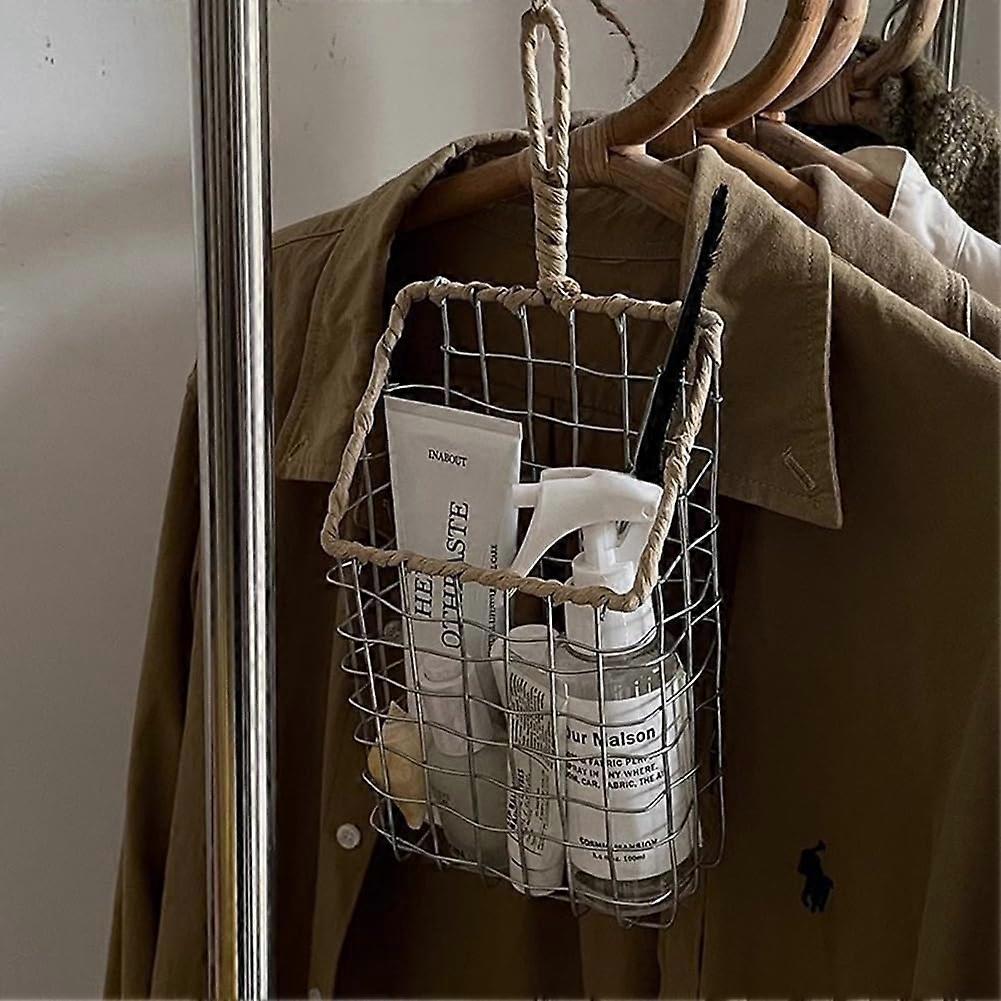 Wand shelf made of wrought iron for hanging on the wall, bookshelf, storage shelf, wall magazine rack, simple living room, small hanging basket, B