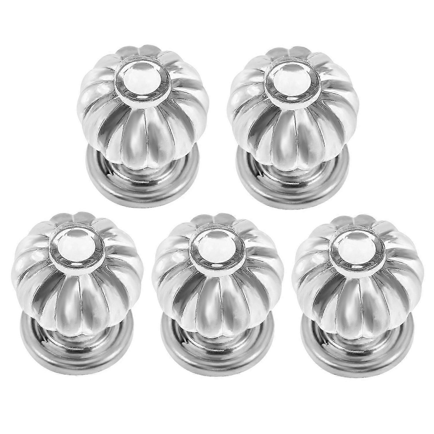 5pcs Crystal Clear Doorknobs Cupboard Cabinet Drawer Door Knobs Pull Handles