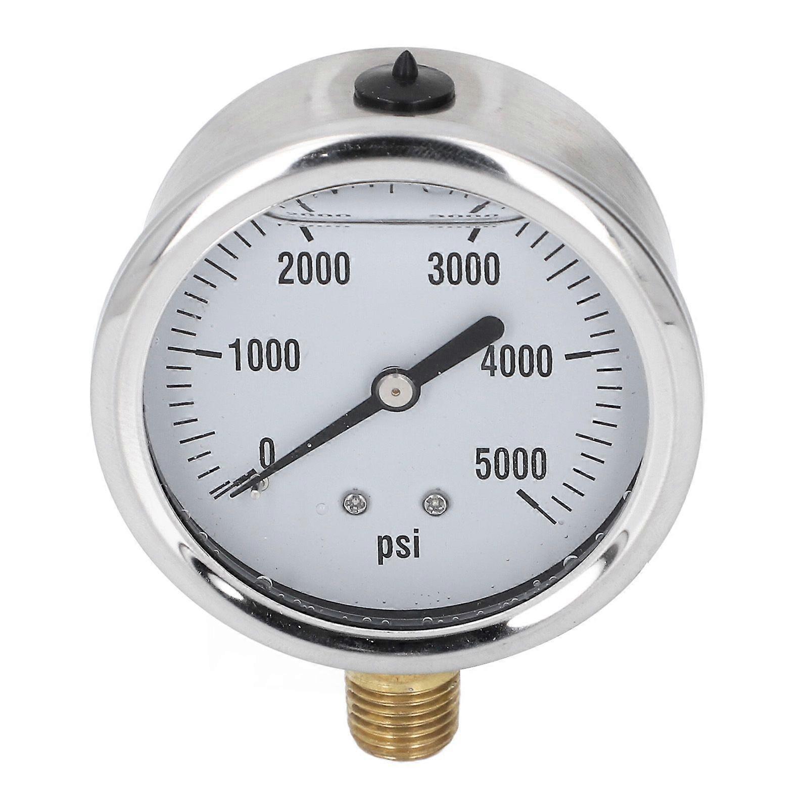 Högkvalitativ 5000 Psi Glycerin vätskefylld hydraulisk högtrycksmätare 2,5"