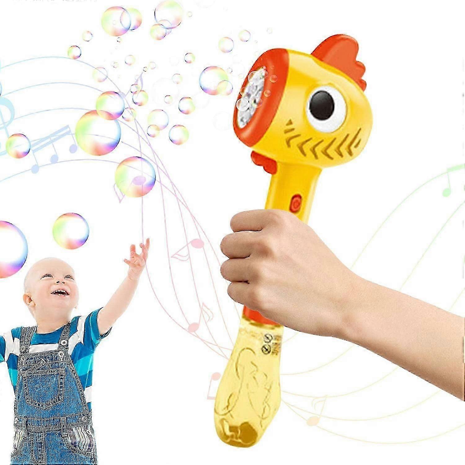 Bubble Blower, Bubble Blowing Toys, Automatic Bubble Machine Maker, Musical Light Up Bubble Toys For Toddlers