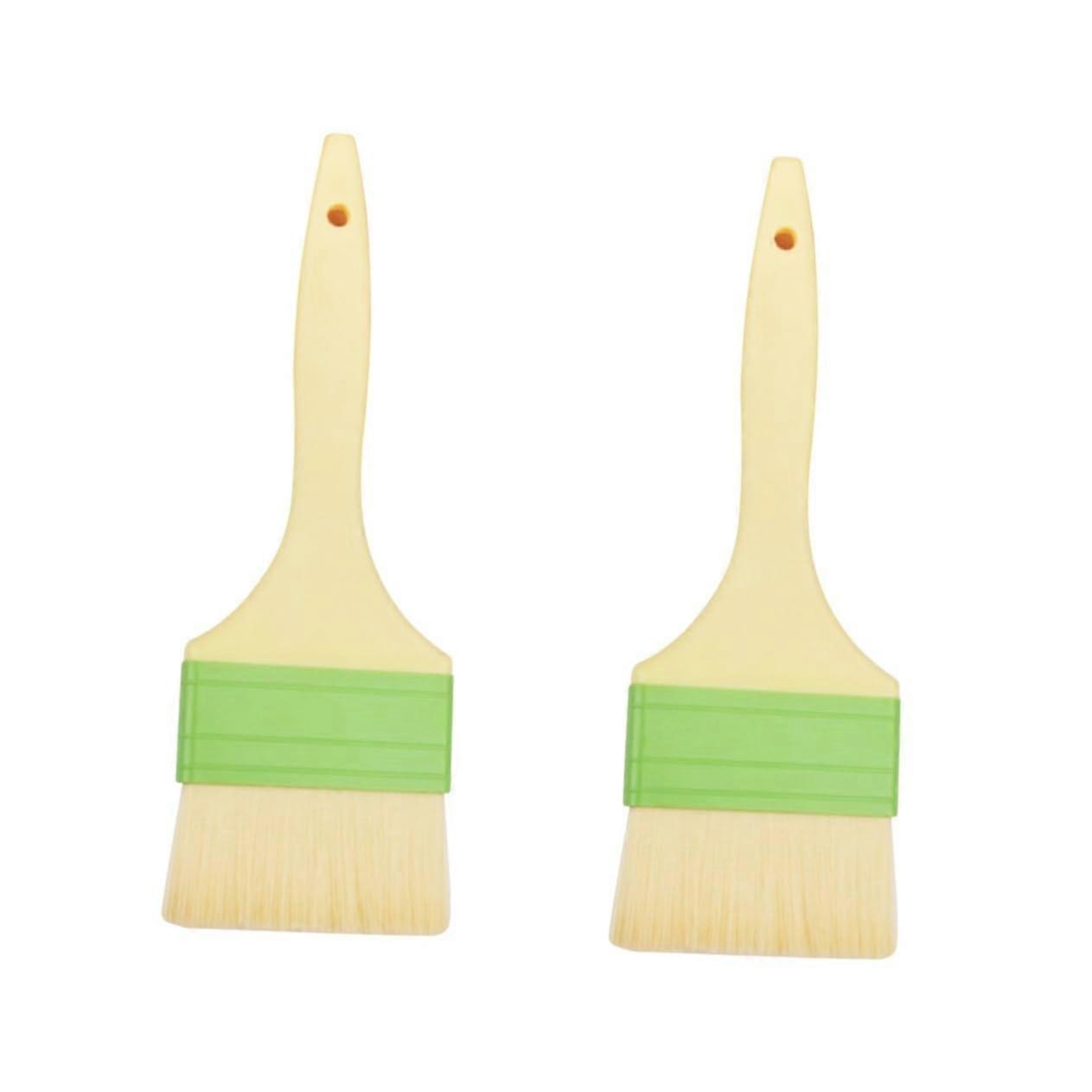 Cleaning Brush Set of 2 with Soft Bristles for Baking Rings, Pastry Glazing, BBQ Sauce and Craft Use