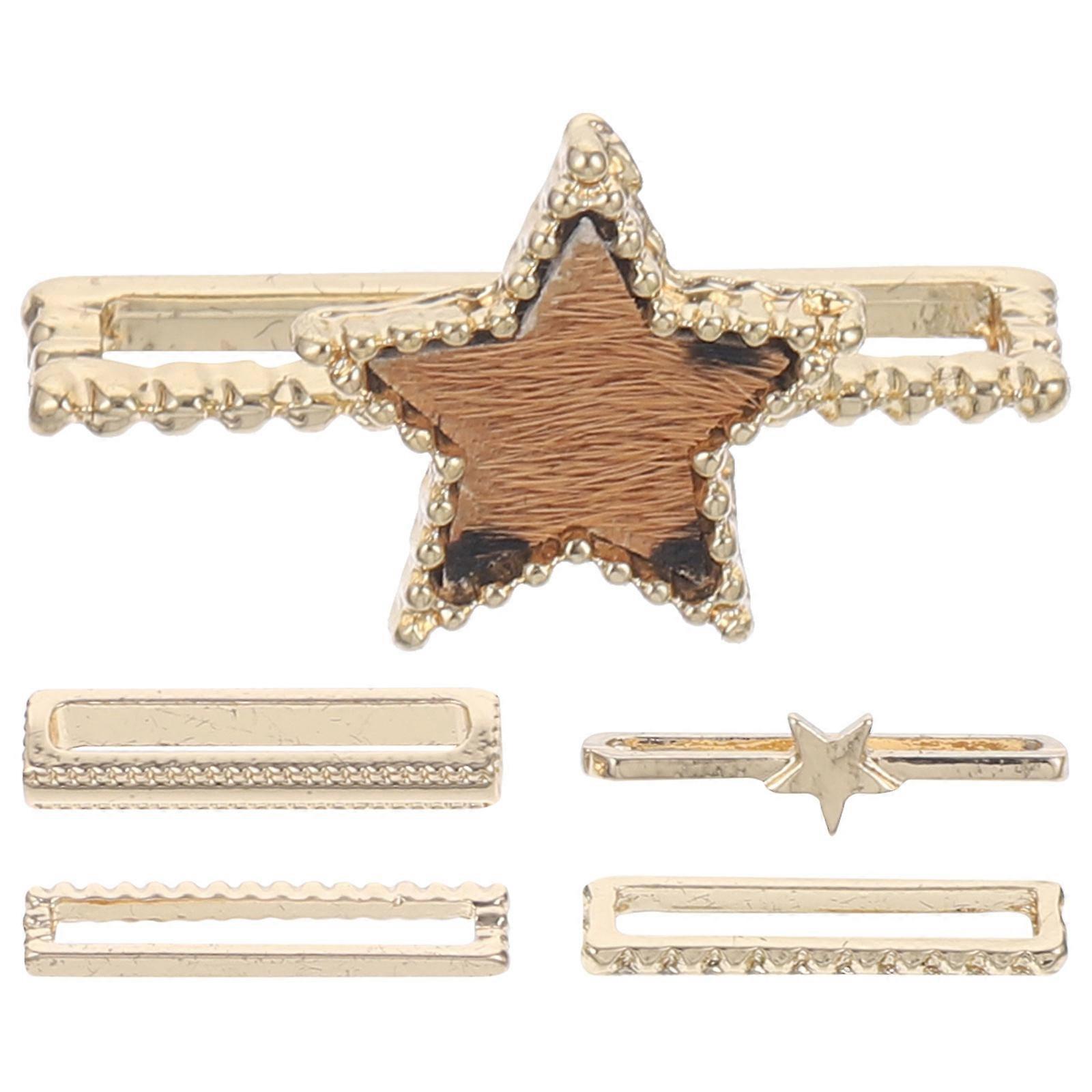 5pcs Star Theme Wristband Charms for Smartwatch Strap Decor – Lightweight, Elegant Design, Easy to Use Watch Band Accessories