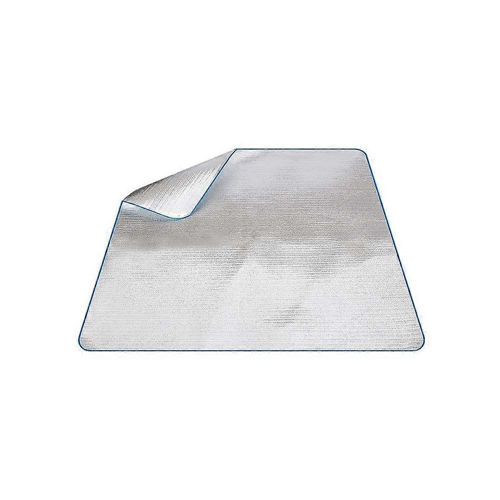 1 x Aluminium Foil Sleeping Mat, 200 x 200 cm, Picnic Mat, Foil, Foam Padding, DoubleSided Film, Sleeping Pad Ref: 7467