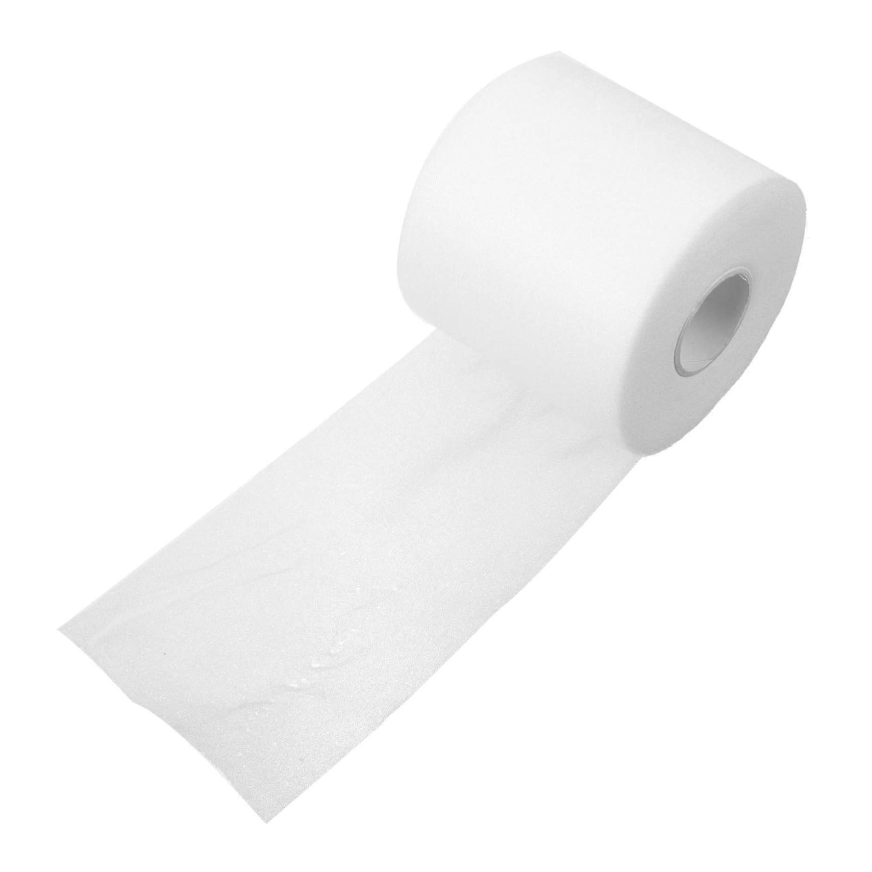 Badminton Racket Grip Tape 1 Roll Elastic Band for Tennis Elbow Joint Protection, Thigh Support, White Sponge Material