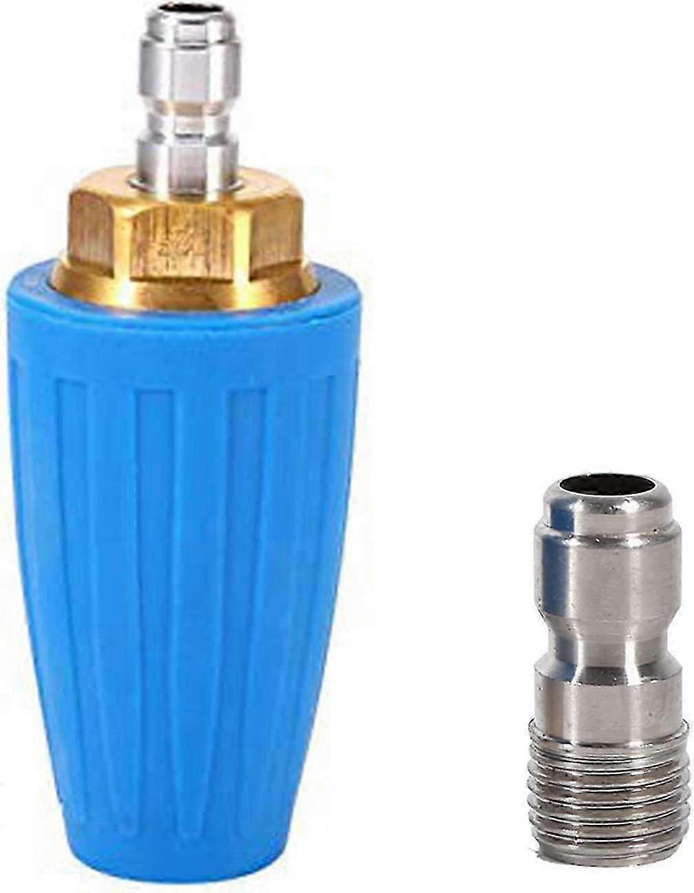 High Pressure Swivel Rotary Turbine Nozzle for 3000Psi Pressure Washer Gun Accessories Compatible with Various Models, 1/4 Inch GPM 2.5-4.0