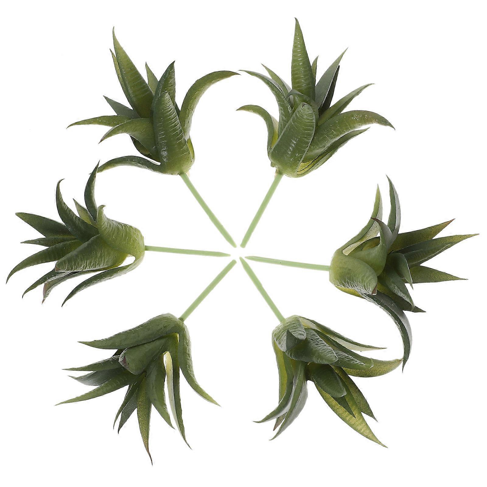 6pcs Artificial Succulent Plants for Home Decor – Realistic Fake Bonsai Arrangements for Indoor Use, Low Maintenance Greenery for Table Centerpieces