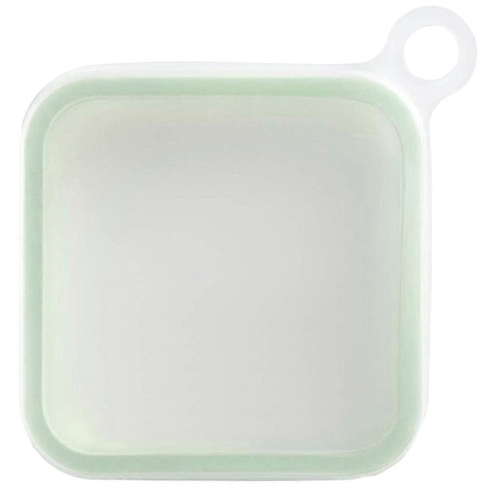 Reusable Sandwich Containers Portable Food Storage Box For Students Office Workers 15.5X15.5X2.5CM 1Pcs