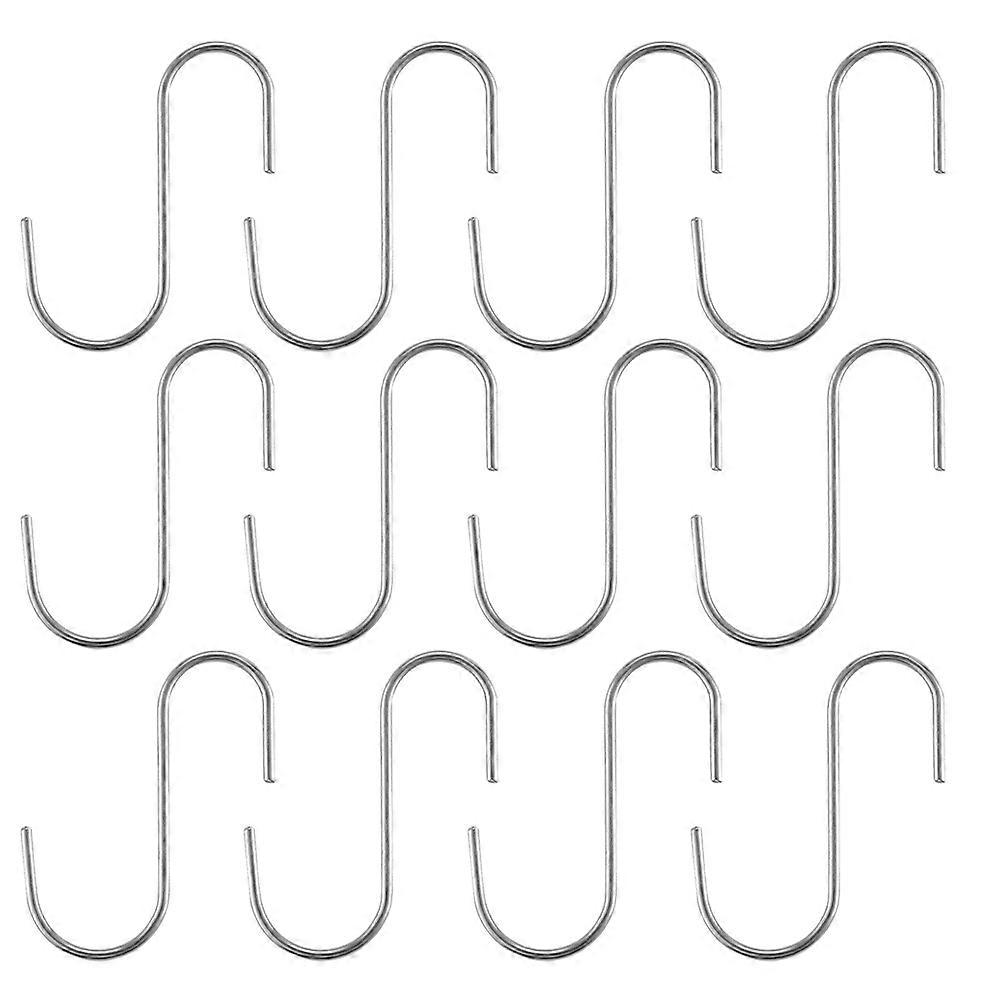 60Pcs Stainless Steel S Shape Hooks for Kitchen Hanging Storage