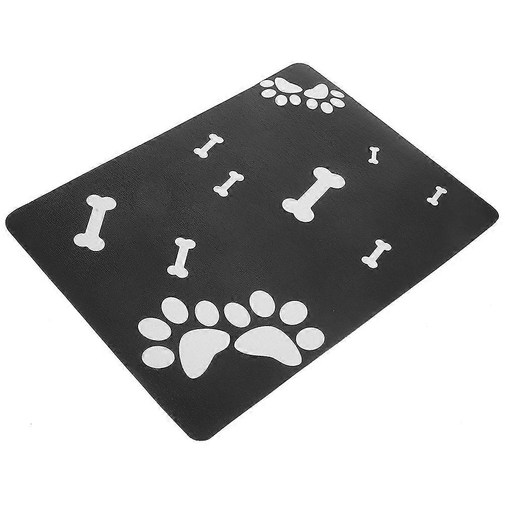 Dogs Feeding Mats Pet Owners Practical Pet Feeding Mat Quick-drying 60x40cm 1Set