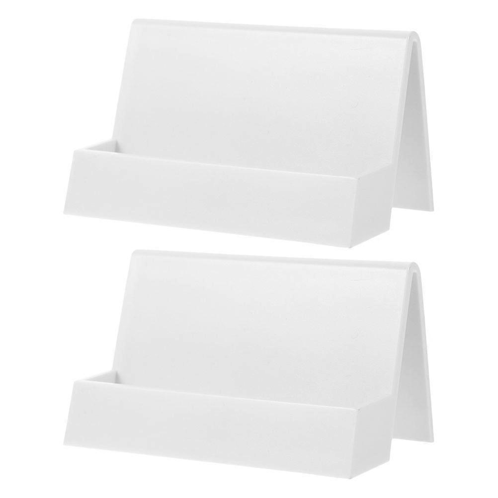 Business Card Display Holder Compact Organizer Rack for Office & Exhibitions, Space Saving Desk Stand, Easy Setup