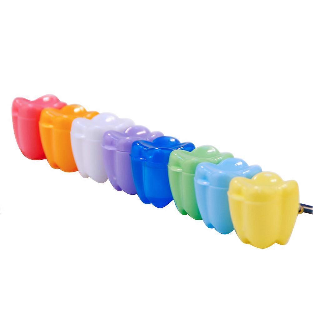 Tooth Storage Container Durable Assorted Color 7Pcs