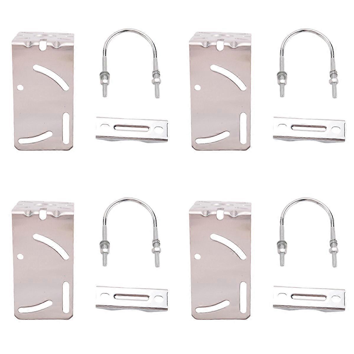 Outdoor Patch Antenna Mount L-Shaped Antenna Brackets U-Type Hoop