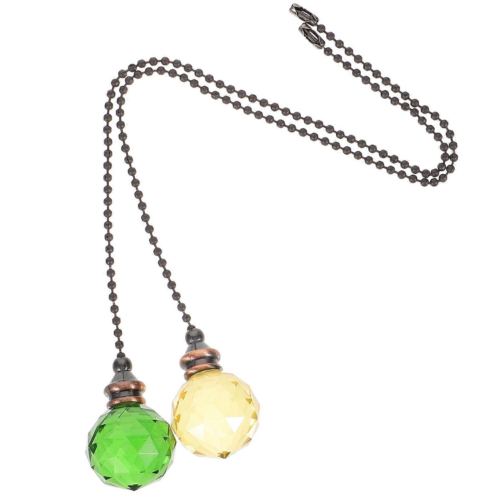 Fan Pull Chains Elegant Ceiling Fan Parts For Bedroom Assorted Color 2Pcs Round Ball