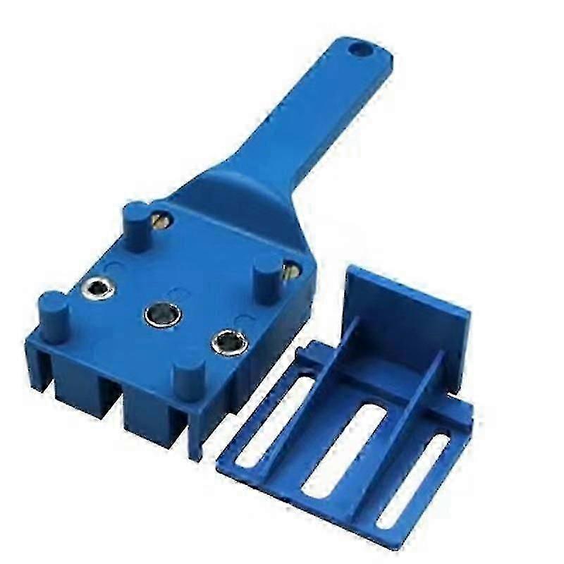Woodworking Doweling Jig Kit Handheld Wood Dowel Drilling Guide Hole Locator Drilling Doweling Hole Saw Tools (1pc, Blue)