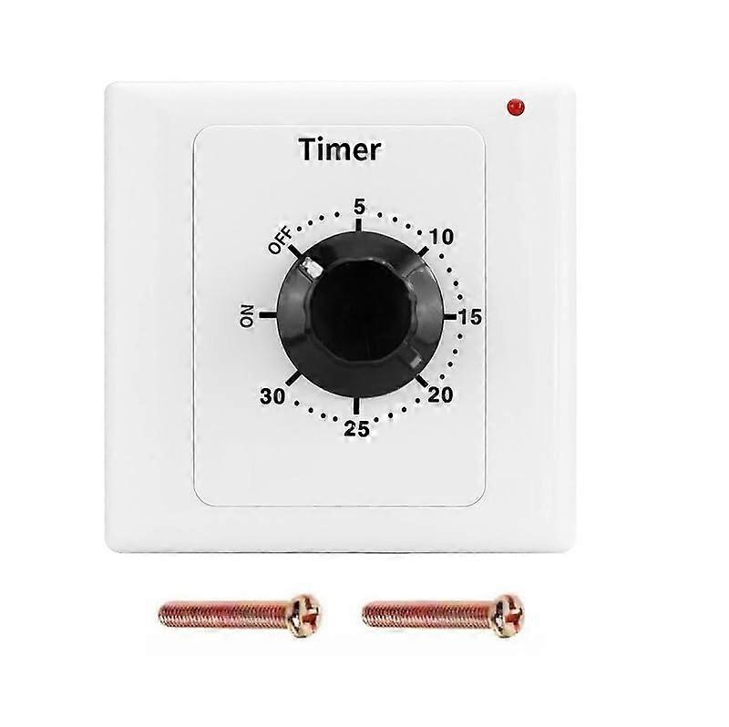 Timer Switch, AC 220V 15A Intelligent Mechanical Countdown Timer (30 Min)