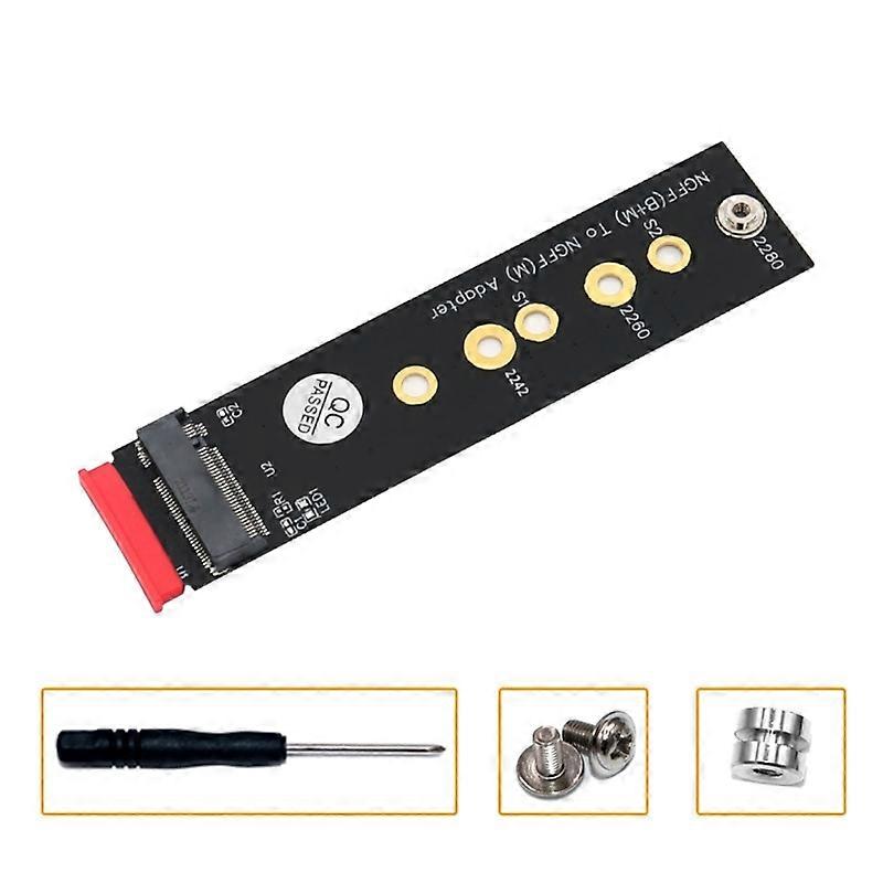 New version M.2 (NGFF) Key B+M to Key M adapter, supports various SSD types, expand your computer storage