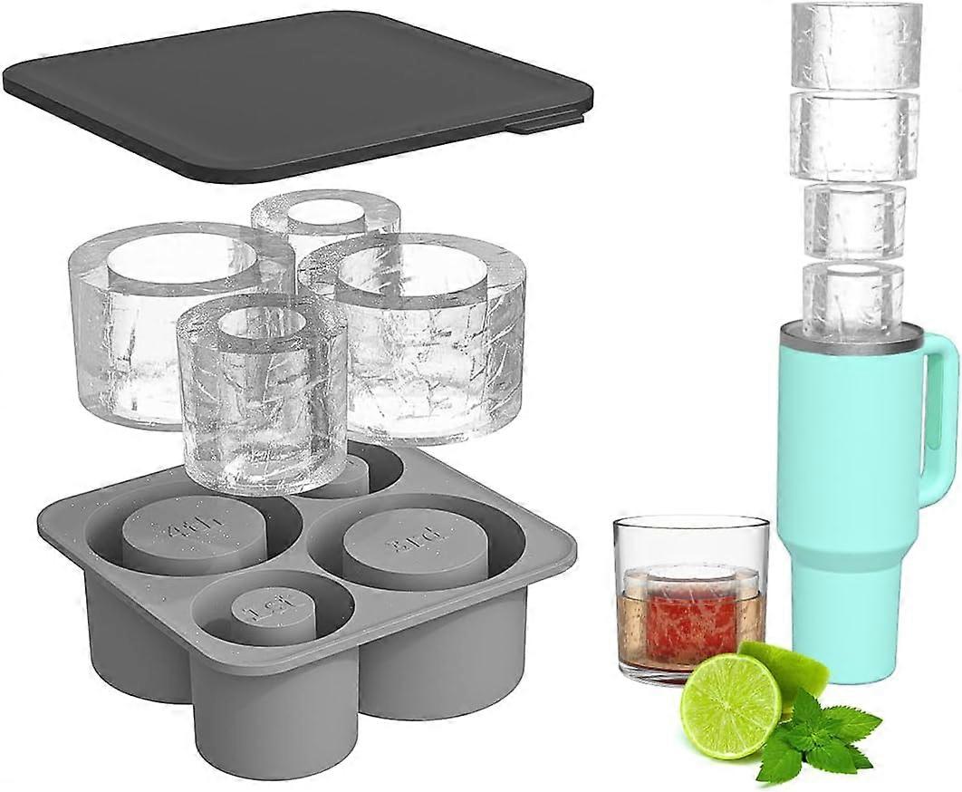 1pcs Large Silicone Ice Cube Tray for 20-30-40 oz Tumbler Cup