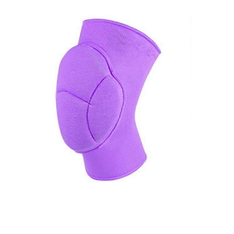 Knee pads, elastic knee protectors with sports compression, thickened sponge, support for dance, running, yoga (Purple, M)