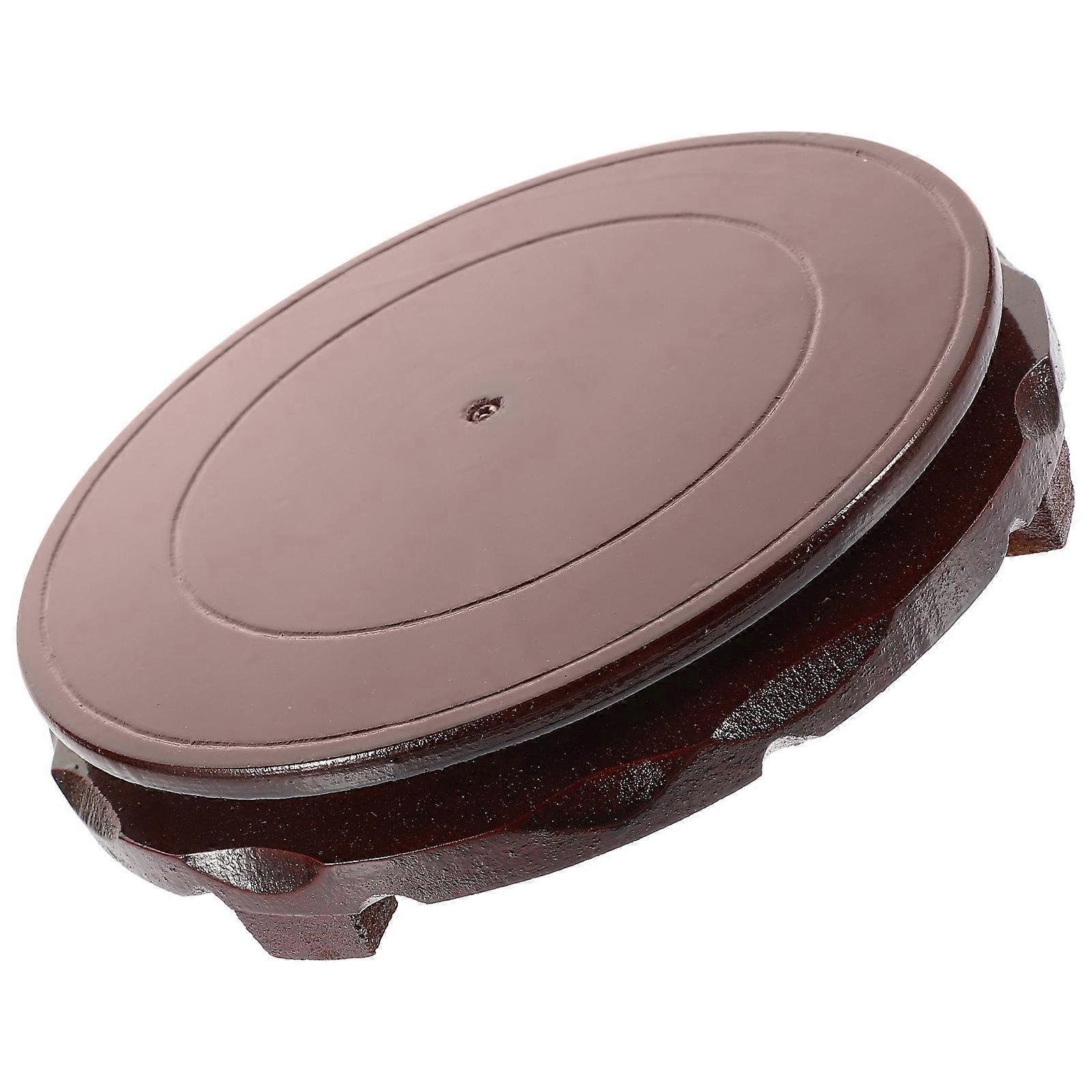 Desktop Urtepotteskjulerstativer Urtepotteskjuler Piedestal Display Stativ Sort Rund Indretning Elevation 1Pak