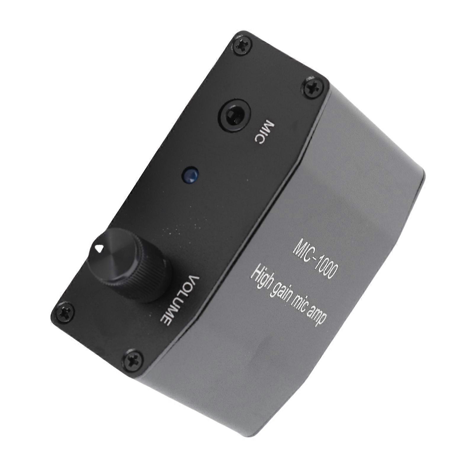 Microphone Amplifier Mic Audio Amp High Gain 1000 Times Amplification Accessory Set Kit 