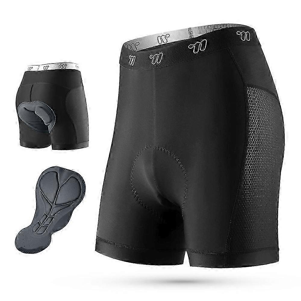 Men's Breathable Cycling Shorts with Built-In Sponge Cushion Suitable for a Certain Brand - M