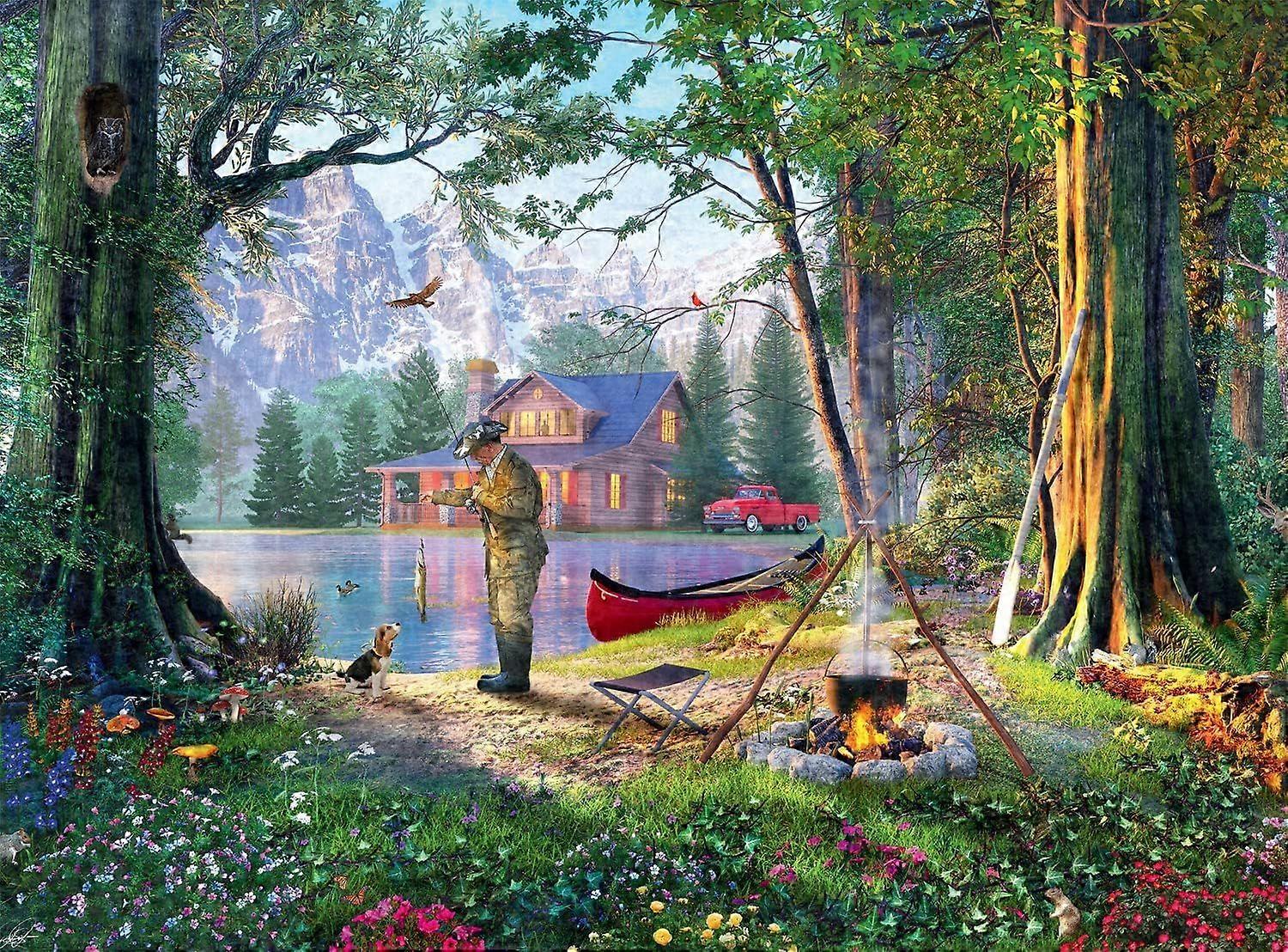 Bergsfiske - 1000 bitars pussel