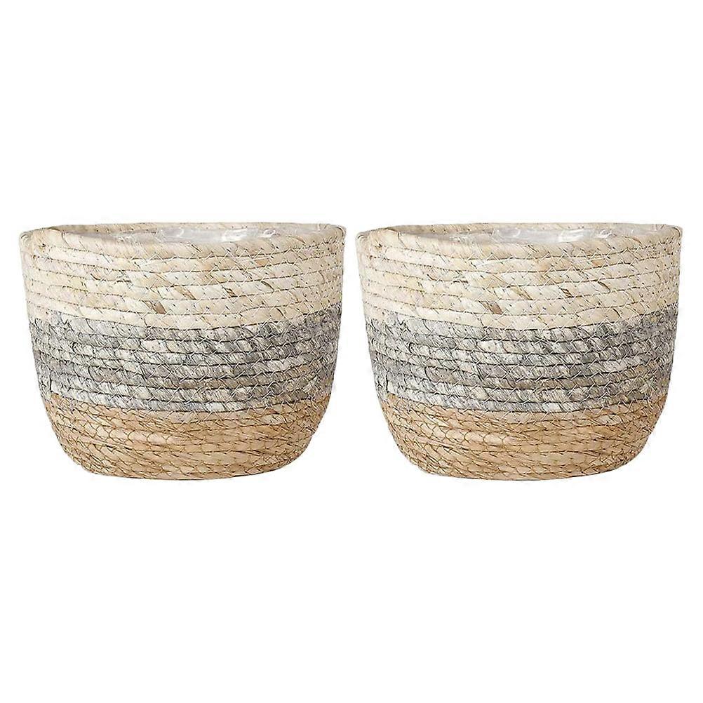 Versatile Woven Planter, Adding Natural Charm to Any Living Space