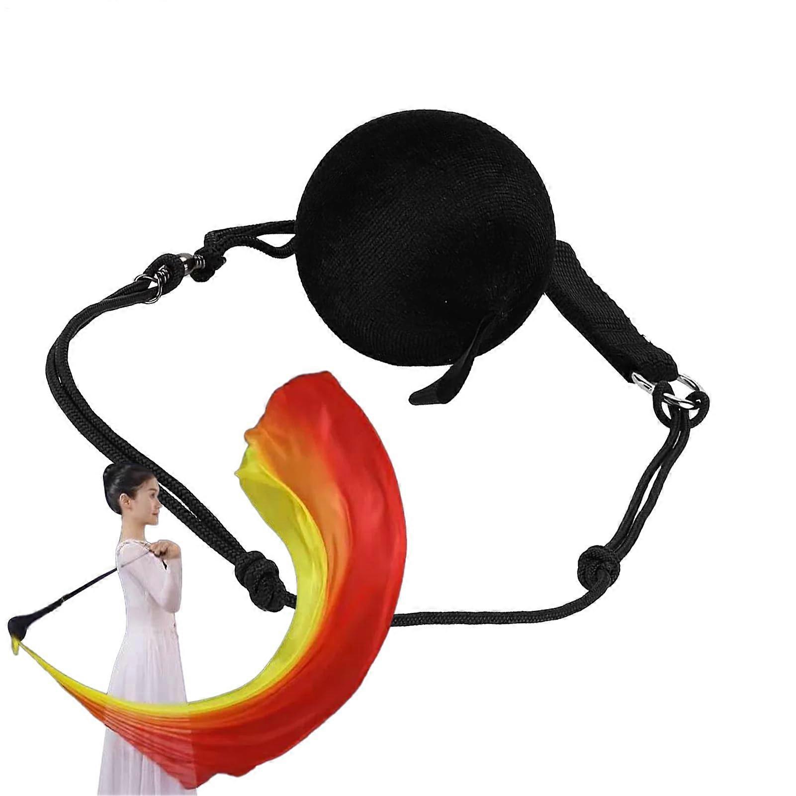 Adjustable Chain Black Poi Throwing Balls, Portable Dance Prop, Stage Performance Tool