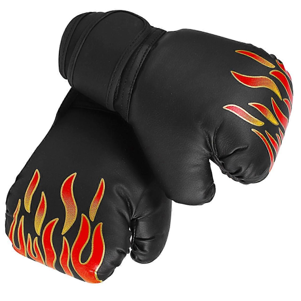 1 pair of boxing gloves for kickboxing, Thaistyle sparring, material, breathable for training and fitness, cartoon design.